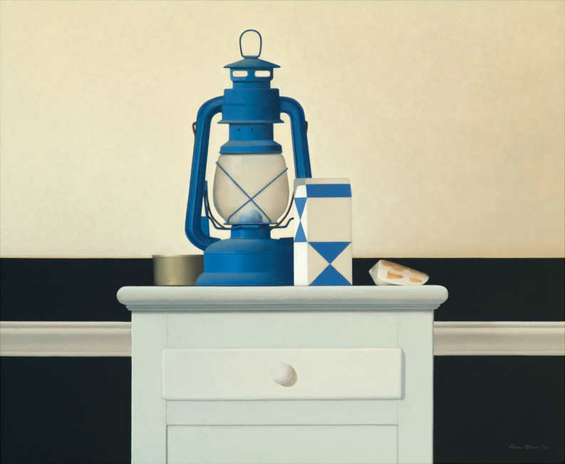 Wim Blom- Blue Lamp 2006 oil on canvas 60x73 cm  