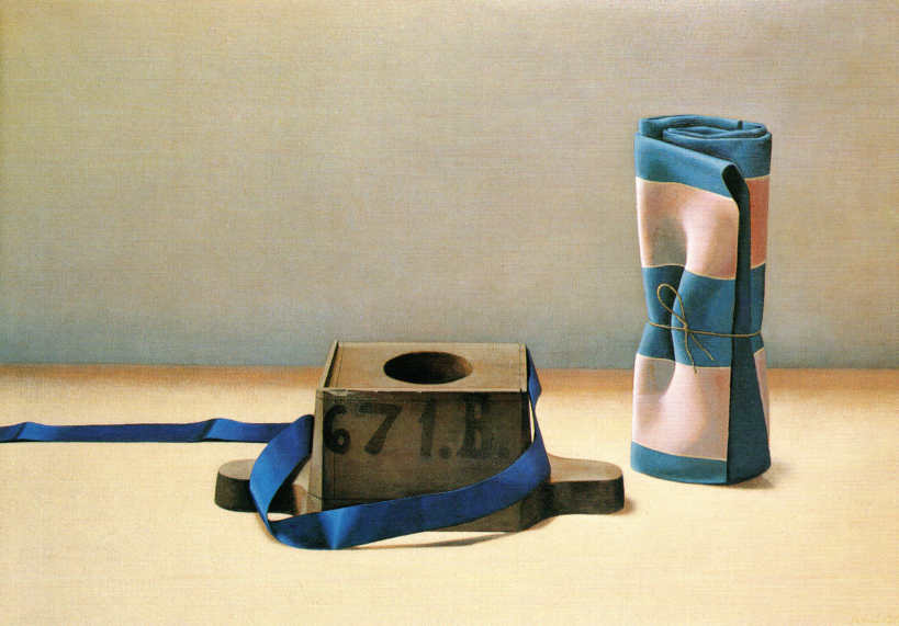 Wim Blom - 67 pound - Striped Cloth 1986 oil on canvas 38 x 55 cm