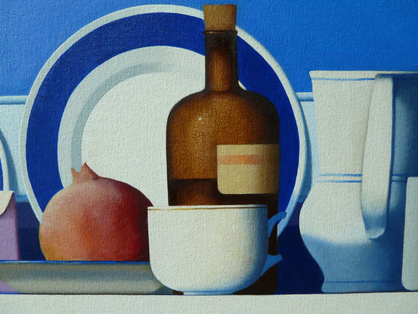Wim Blom  Brown bottle and cup