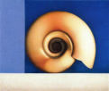 Wim Blom-Fossil 2004 Egg tempera on gesso panel 25 x 30 cm-