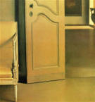 Wim Blom-Eighteenth century door 1983-4 oil on canvas 65 x 46 cm- 25.59 x 18.11 inches