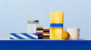 Wim Blom-Lacquer box and yellow parcel 2008 oil on canvas 30.5 x 56 cm-12 x 22 inches