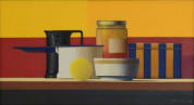Wim Blom-Red and yellow still life  2009 Oil on canvas 25.5x45.7cm