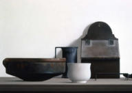 Wim Blom-Salt box and flat iron 1981 oil on canvas 50x61 cm