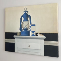 Wim Blom-The Blue lamp   27”x 22”