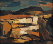 Wim Blom-Wim Blom - Abstract Landscape 1958 20x22"