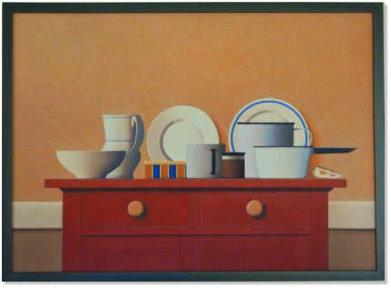 Wim Blom- Red cabinet  19 x 27  $595 