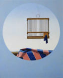 Wim Blom- Suspended bird cage