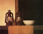 Wim Blom - Two lamps 1999 oil on canvas 65 x 81 cm